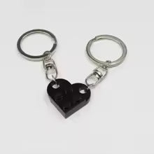 Lego Love Heart Keychain