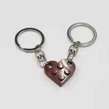 Lego Love Heart Keychain